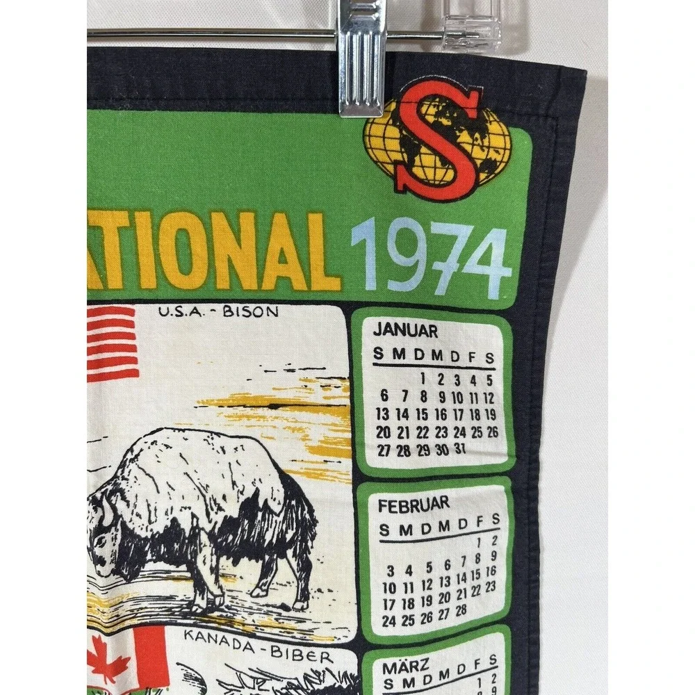 Schwaben International Tea Towel Vintage Mid Century Retro Kitchen Decor